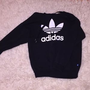 Black, Adidas sweatshirt